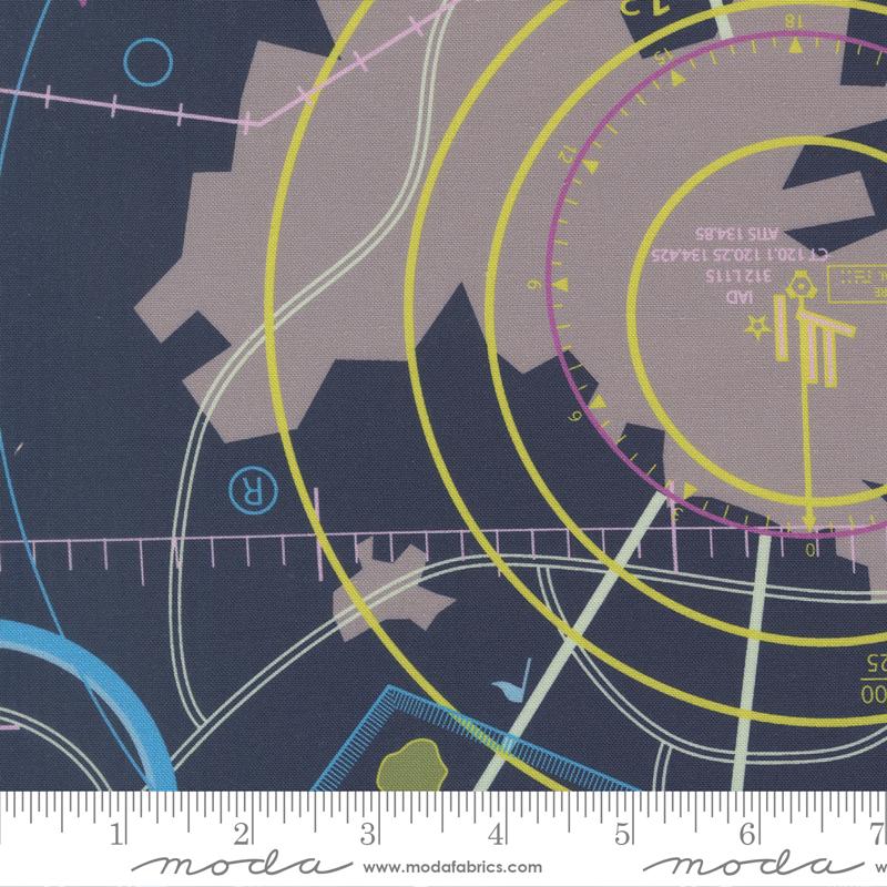 Moda, High Flight, Aerial Map, Navy