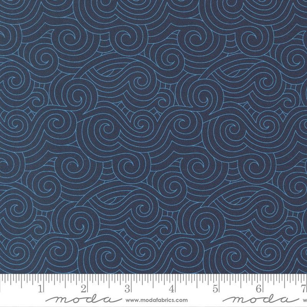 Moda, High Flight, Curly Winds, Navy Blue