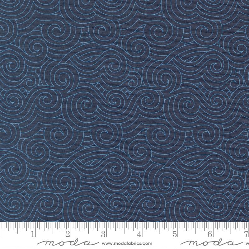 Moda, High Flight, Curly Winds, Navy Blue