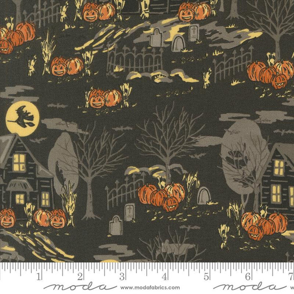 Moda, Home Sweet Haunt, Scenic, Charcoal