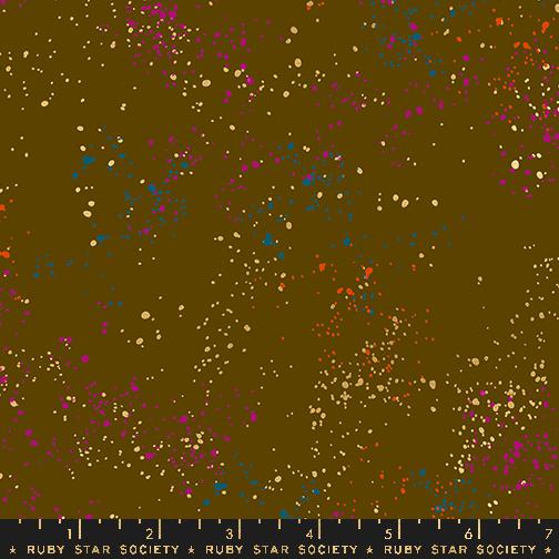 Moda, Ruby Star Society, Metallic Speckled Blender, Cocoa