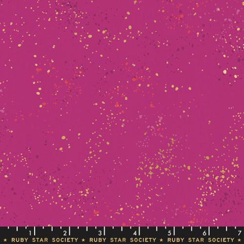 Moda, Ruby Star Society, Speckled Metallic Blender, Berry