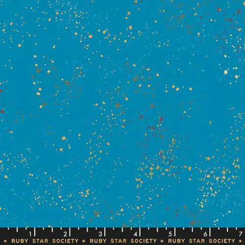 Moda, Ruby Star Society, Speckled Metallic Blender, Bright Blue