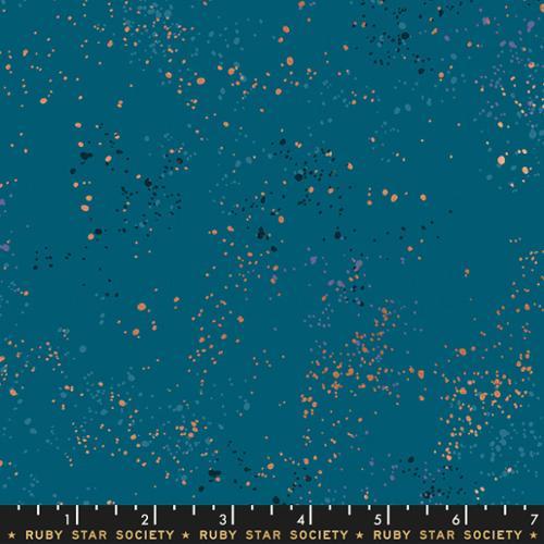 Moda, Ruby Star Society, Speckled Metallic Blender, Teal