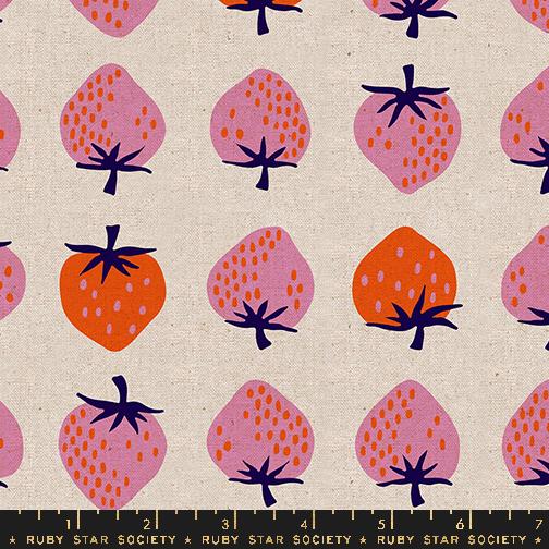 Moda, Ruby Star, Strawberry, Canvas, Linen