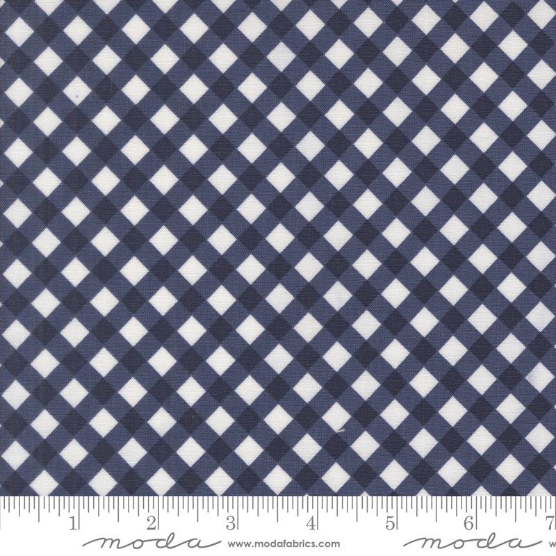 Moda, Summertime, Diagonal Plaid, Navy