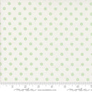Moda, Summertime, Green Floral Dot on Cream
