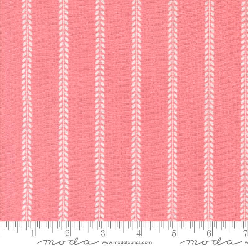 Moda, Summertime, Wide Stripe, Pink & Cream
