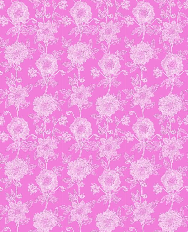 Northcott, Anna Maria Parry, Silhouette, Flowers, Light Pink