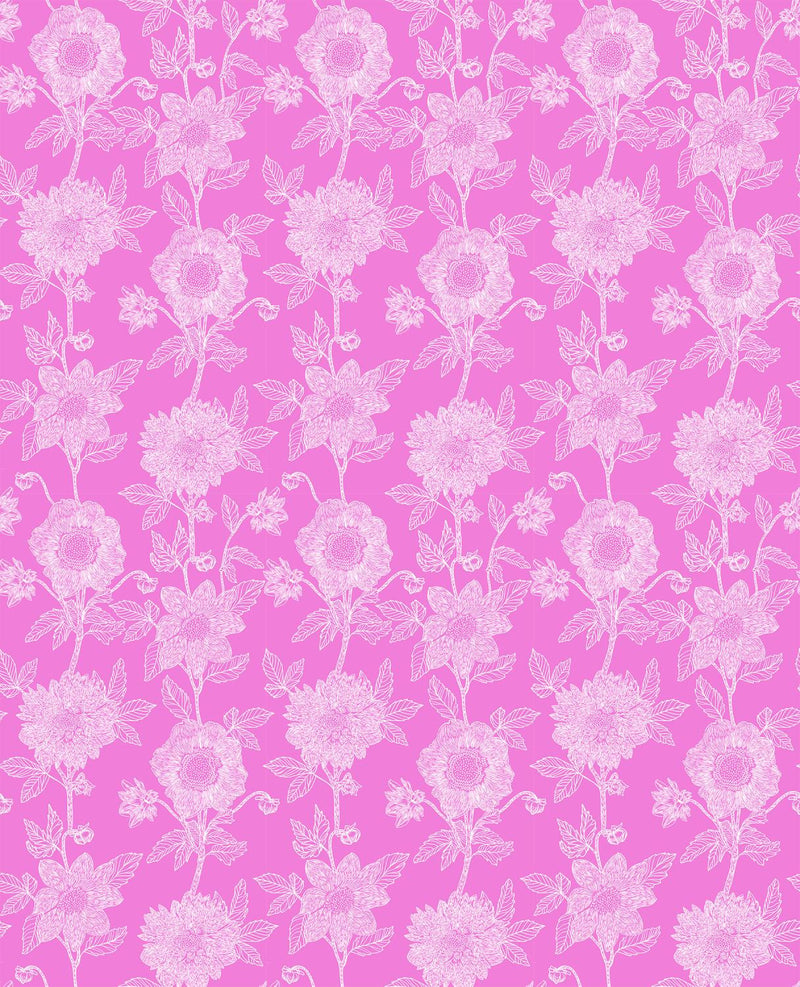 Northcott, Anna Maria Parry, Silhouette, Flowers, Light Pink