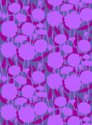 Northcott, Anna Maria Parry, Silhouette, Neon Flowers, Purple