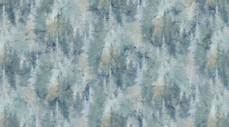 Northcott Fabrics, Highland View, Scenic View, Lt Blue