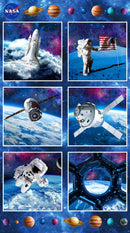 Northcott Fabrics, Space Odyssey, Block Panel, 24" X 42"