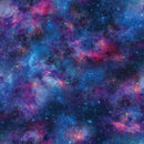 Northcott Fabrics, Space Odyssey, Deep Space Clouds, Blue