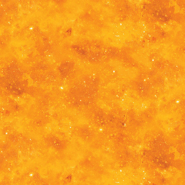 Northcott Fabrics, Space Odyssey, Deep Space Clouds, Yellow