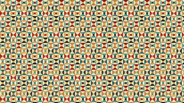 Northcott Fabrics, Stonehenge Stitchin, Spools Cheater Print, Multi