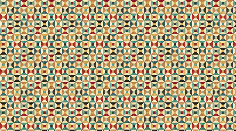 Northcott Fabrics, Stonehenge Stitchin, Spools Cheater Print, Multi