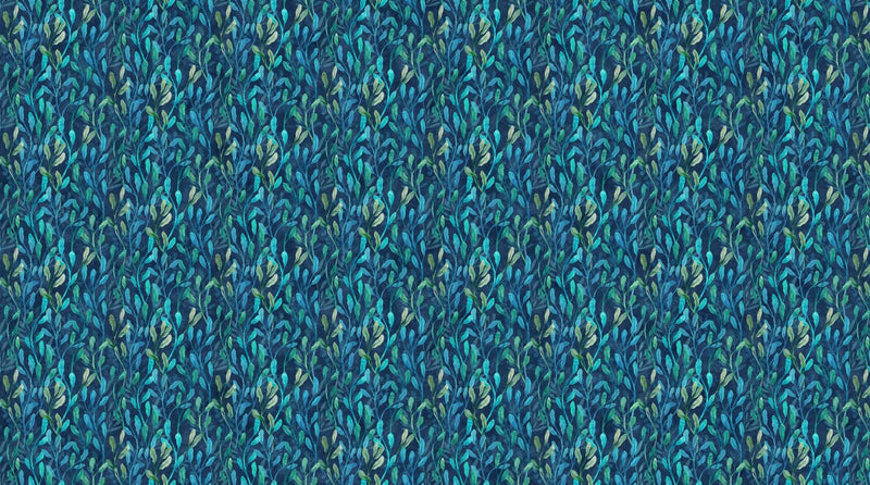 Northcott Fabrics, Turtle Bay,Water Vines, Teal