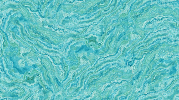 Northcott Fabrics, Turtle Bay, Stone, Turquoise
