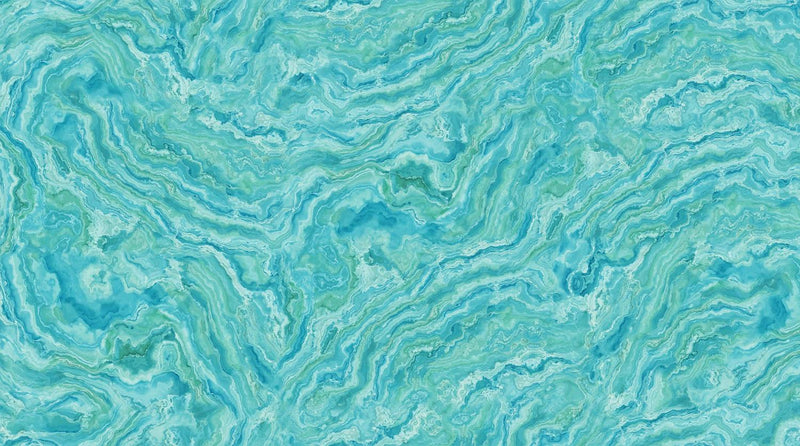 Northcott Fabrics, Turtle Bay, Stone, Turquoise