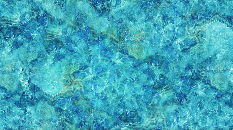 Northcott Fabrics, Turtle Bay, Stone, Turquoise