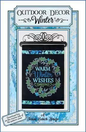 Outdoor Decor Winter Embroidery Design
