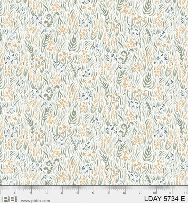 P&B Textiles, Lakeside Days, Lakeside Foliage, Cream