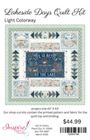 P&B Textiles, Lakeside Days Quilt Kit, Light Colorway