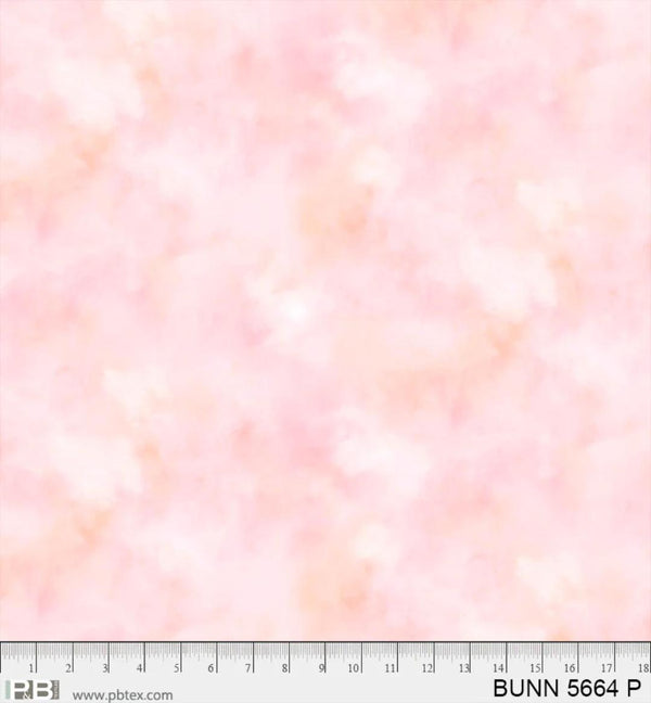 P & B Textiles, Bunnies & Blooms, Cloudy, Pink