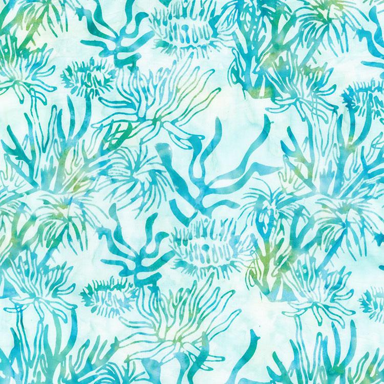 Paradise Bay Batiks, Coral Reef, Aqua