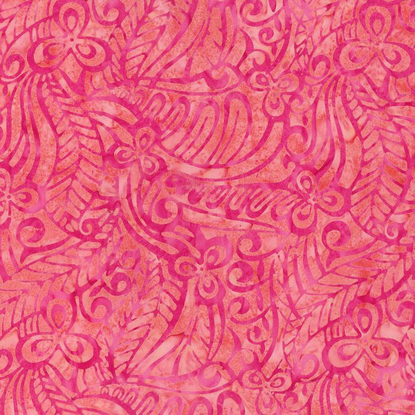 Paradise Bay Batiks, Coral Reef, Pink Bunch