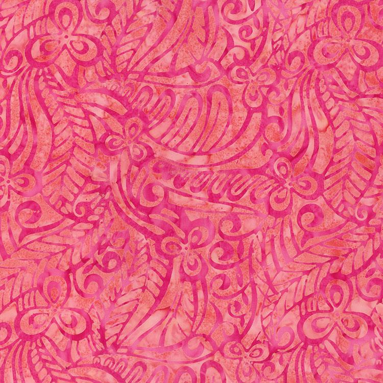 Paradise Bay Batiks, Coral Reef, Pink Bunch