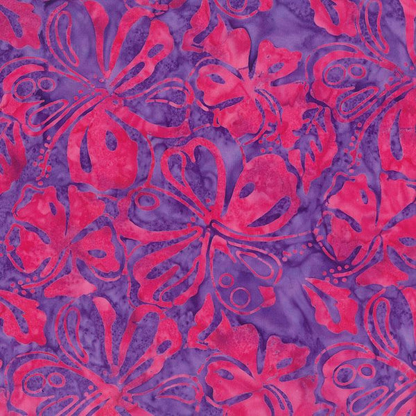 Paradise Bay Batiks, Hibiscus, Amethyst