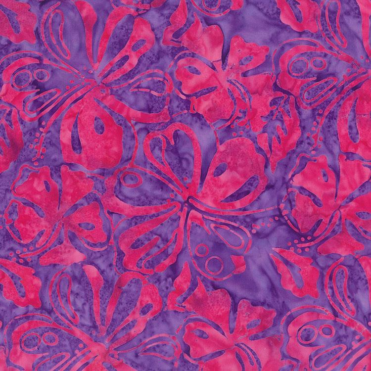 Paradise Bay Batiks, Hibiscus, Amethyst