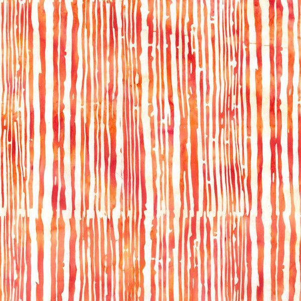 Paradise Bay Batiks, Stripe, Peach