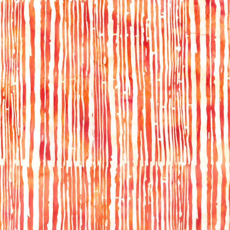 Paradise Bay Batiks, Stripe, Peach