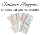 Parisian Snippets, Text & Floral 10-Piece Fat Quarter Bundle