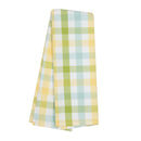 Plain Weave Tea Towel Mint / Yellow / Lime / White Check