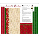 Poinsettia Greetings Apron Panel
