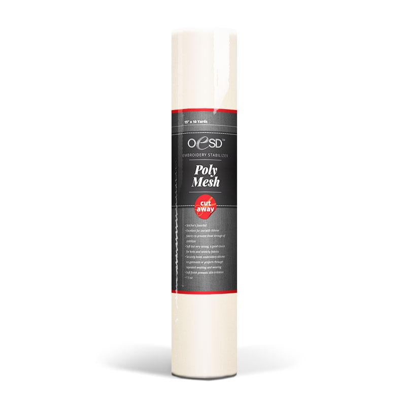 PolyMesh CutAway, White - 15" x 10 yds