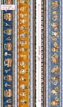 QT Fabrics, Build It, Construction Animals Border Stripe