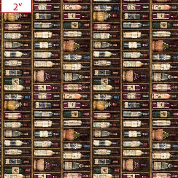 QT Fabrics, Cork & Barrel, Wine Bottle Stripe