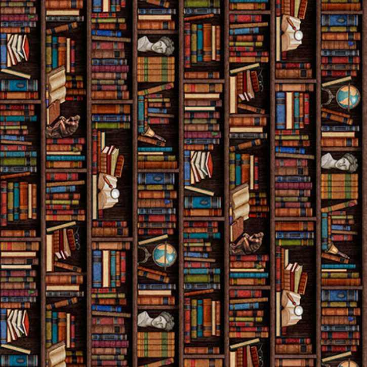 QT Fabrics, Library Book Stripe