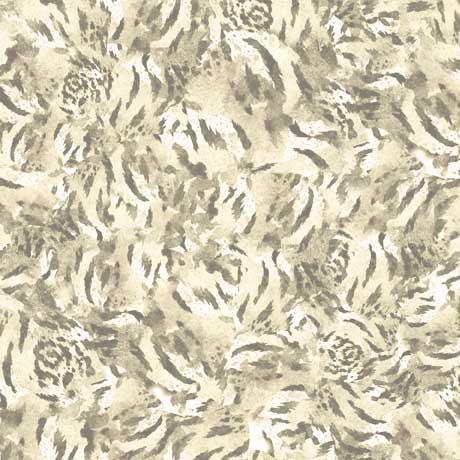 QT Fabrics, Minky Tiger Skin, Cream