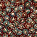 QT Fabrics, Santa's Workshop, Christmas Collage, Brick