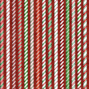Quilting Treasures, Holly Candy Cane Stripe, Red
