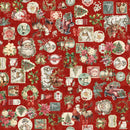 Quilting Treasures, Holly Jolly, Christmas Collage, Red