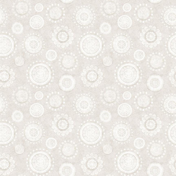 Quilting Treasures, Holly Jolly, Medallions, Beige