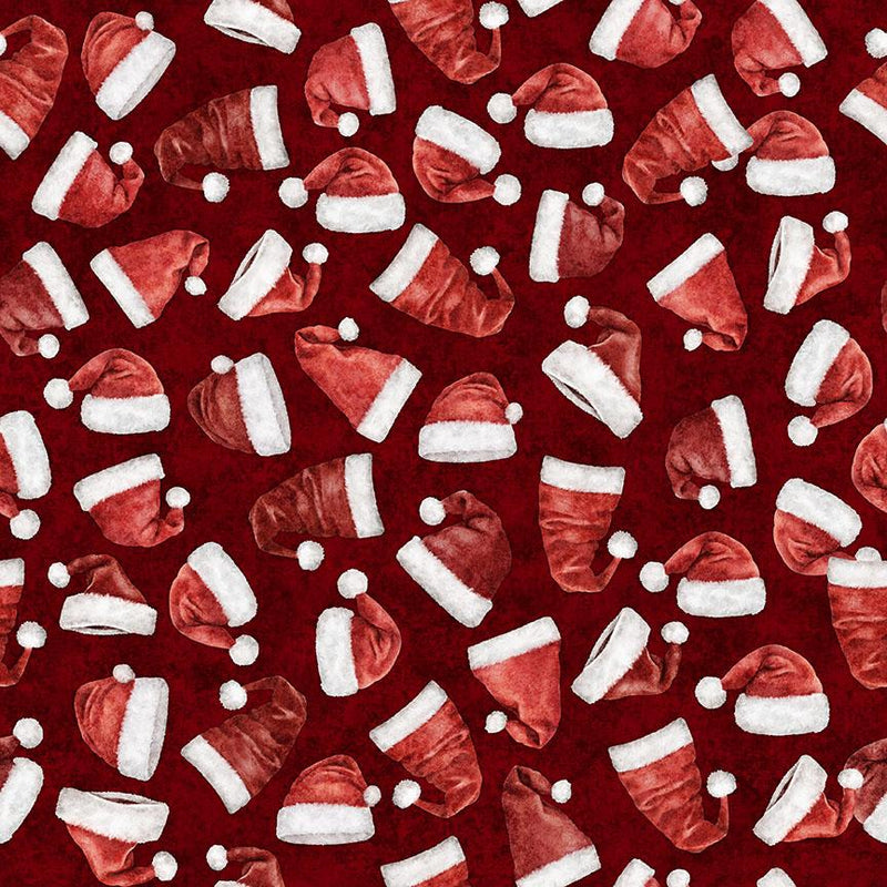 Quilting Treasures, Holly Jolly, Santa Hat Toss, Red