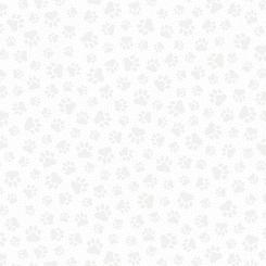 Quilting Treasures, Quilting Illusions, White on White, Paw Prints